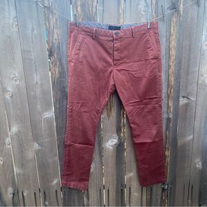 All saints cotton blend red chinos size 36